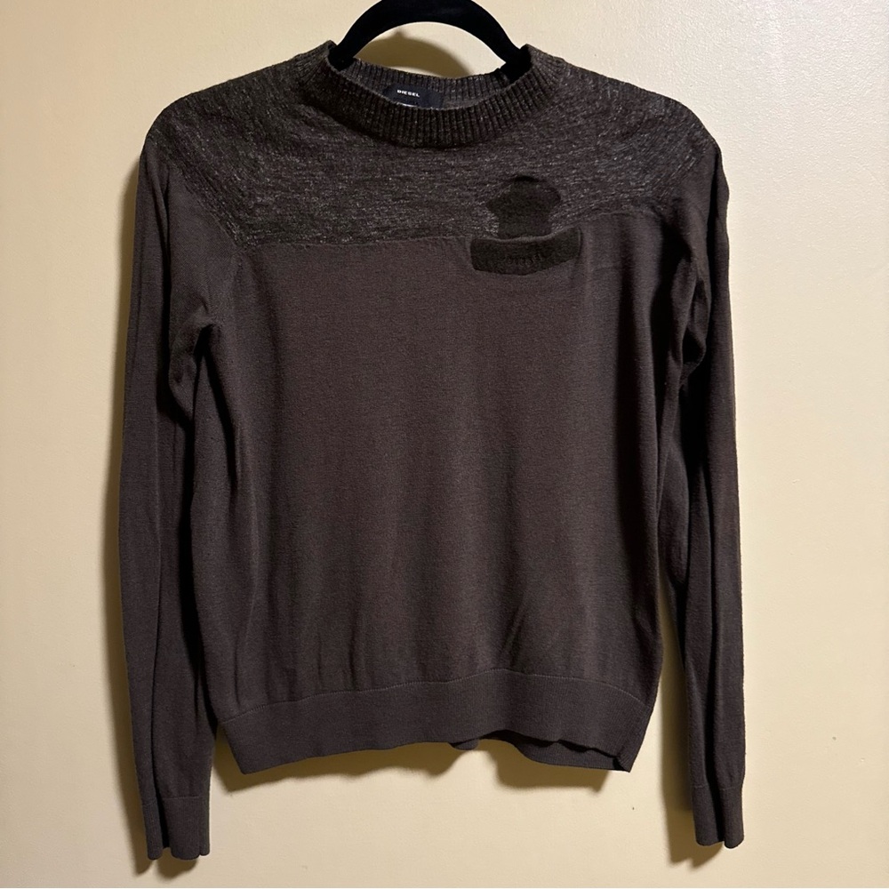 Diesel Dark Brown Crewneck Sweater XL